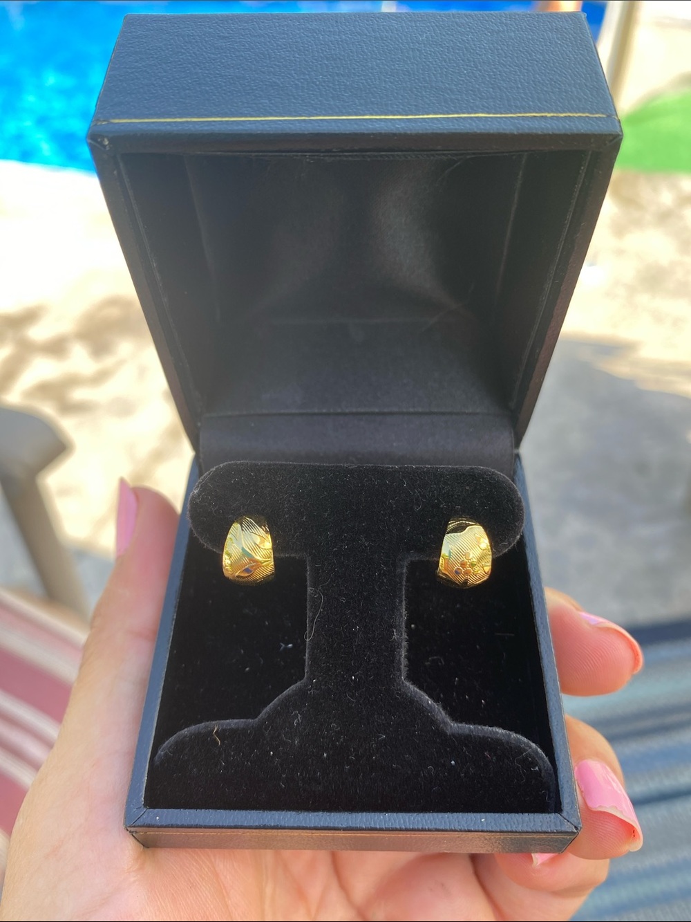 Classic Gold-Tone Huggie Earrings